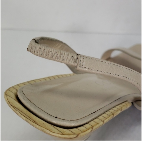 Tom Ford for Gucci Women's Vintage Cream Slingback Sandals Size 8.5 - Picture 8 of 8